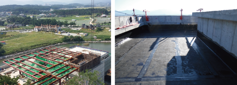 씨마크 호텔(경포대) 공사 당시의 모습 