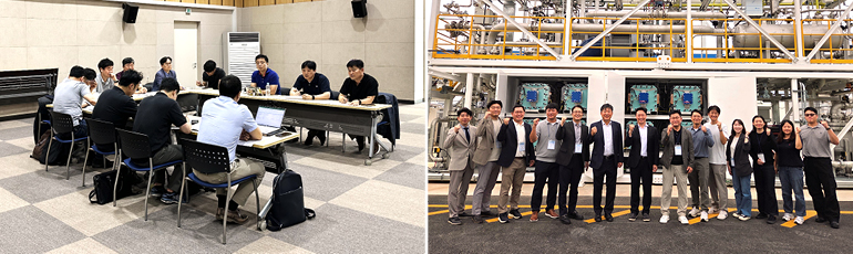 합동사무실 풍경, 준공식 현장 모습 합동사무실 풍경, 준공식 현장 모습