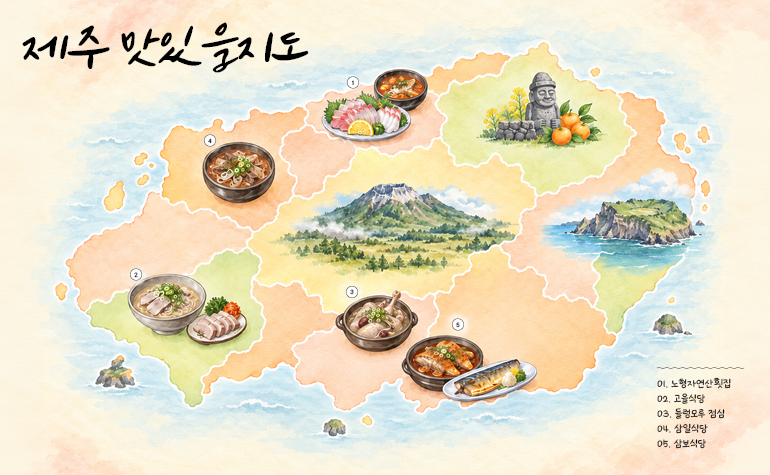 제주 맛있을지도 제주 맛있을지도 노형자연산횟집 고을식당 들렁모루 점심 삼일식당 삼보식당