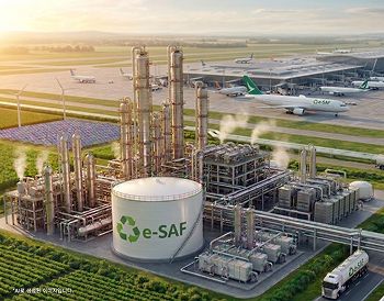 AI-Generated Image of a Sustainable Aviation Fuel Production Facility